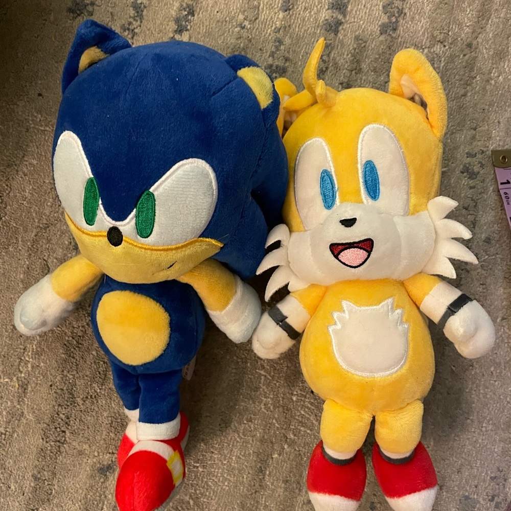 Sonic and Tails plush